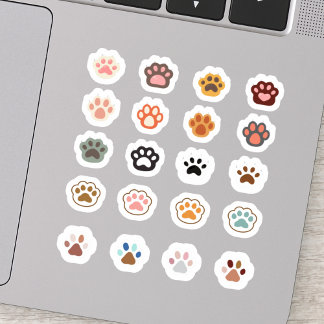 Sticker Couper les Empreintes de pattes pour les pétamers