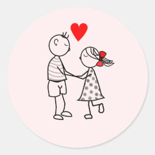 Sticker Couple - Amour Romantique - Peinture