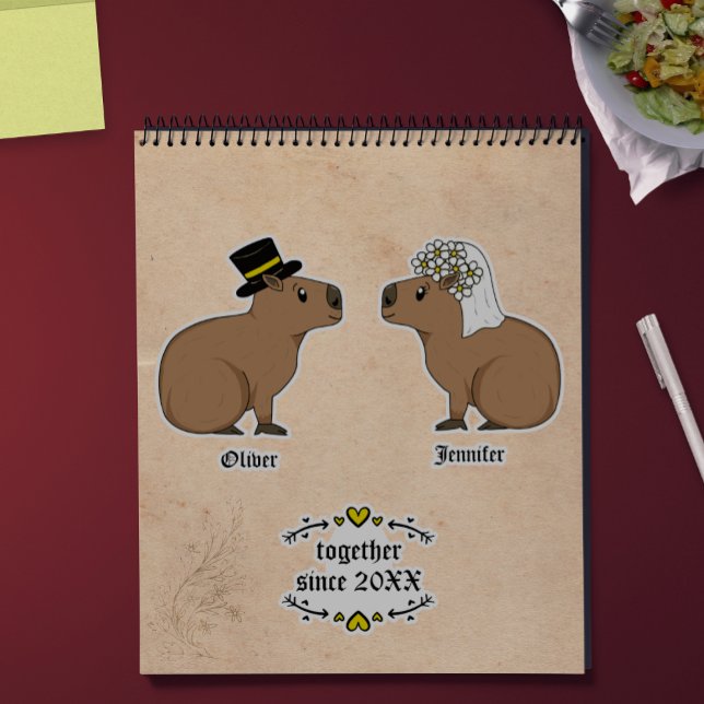 Sticker couple Capybara (Créateur téléchargé)