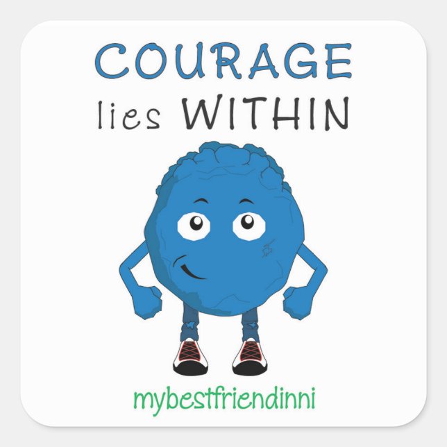 Sticker Courage (Devant)