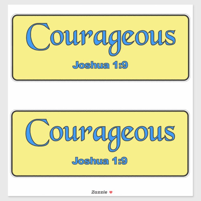 Sticker Courageux (Feuille)