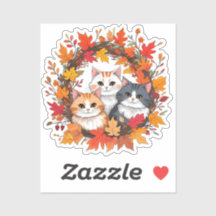 couronne de chat d'automne