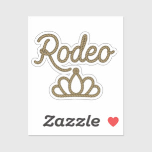 Sticker Couronne de Tiare de Rodeo Queen Country Western 