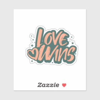 Sticker Couverture Polaire Love Wins