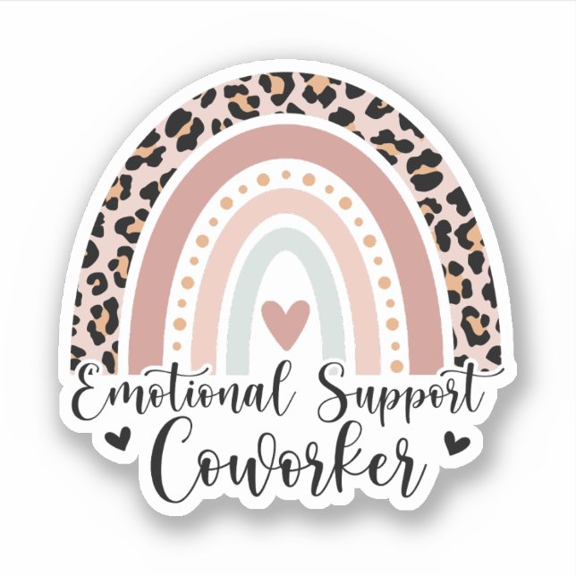 Sticker Coworker De Soutien Émotionnel, Ami De Coworker Dr (Devant)