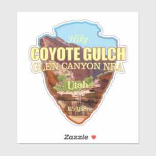 Sticker Coyote Gulch (pointe de flèche)