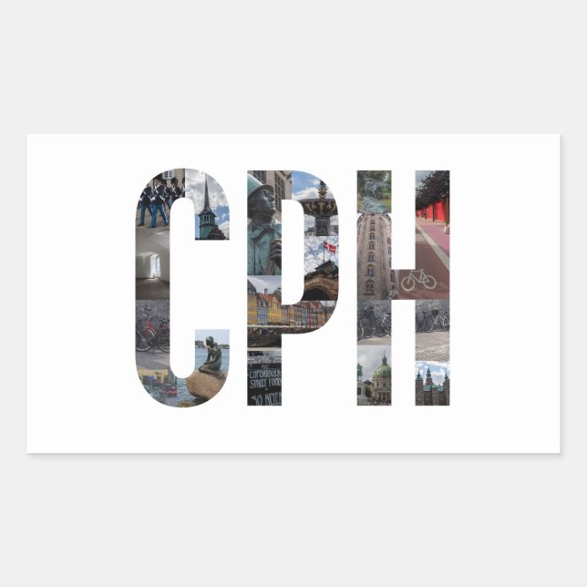 Sticker CPH Copenhagen Danemark (Devant)