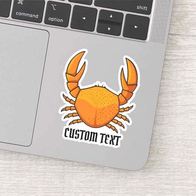 Sticker Crab orange (Détail)