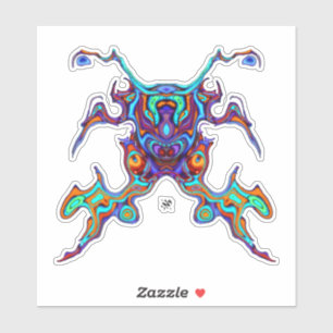 Sticker Crabe guerrier masqué alien insectoid v1