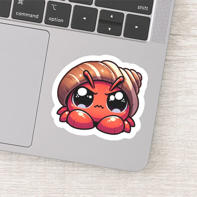 Sticker Crabe mûre Kawaii Mad Hermit (Détail)