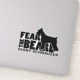 Sticker Craindre la barbe Decal pour les amateurs de Schna