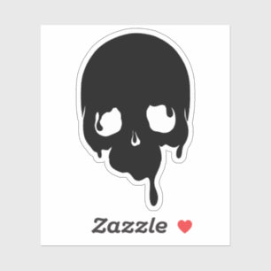 Sticker Crâne à goutte personnalisable