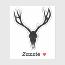 Crâne de cerf mulet personnalisable