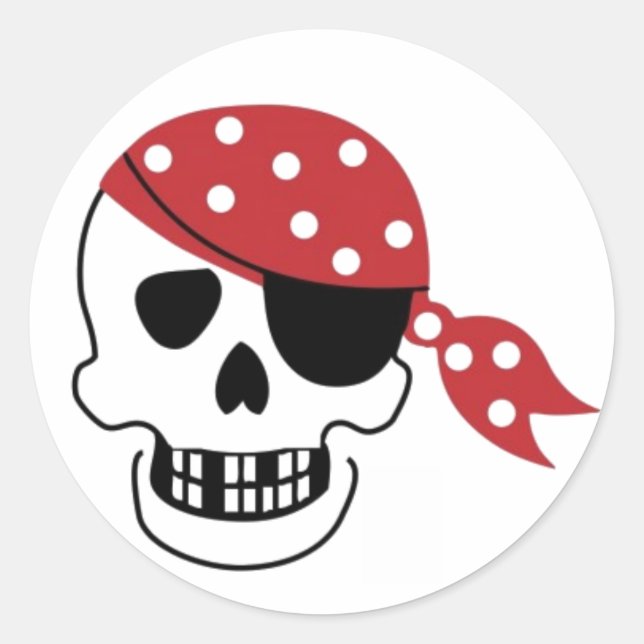 Sticker crâne Pirates (Devant)