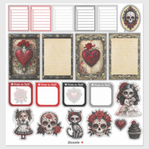 Sticker Crânes de Sucre Dark Romance 3
