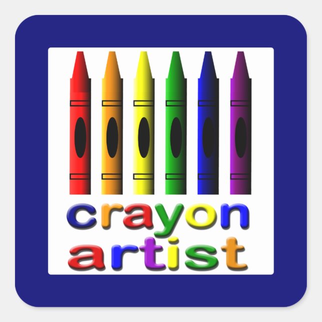 Sticker Crayon Artist Cute (Devant)