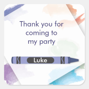 Sticker Crayon Favor   Bue