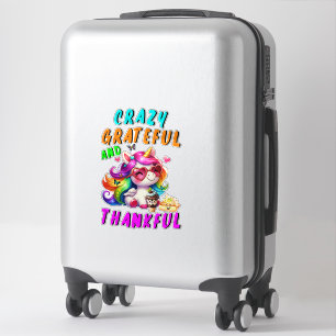 Sticker Crazy Grateful Et Merci