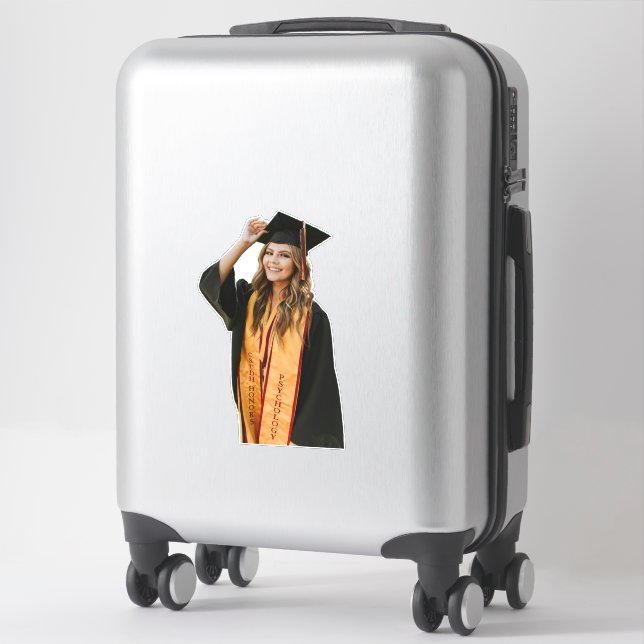 Sticker Create Your Own Custom Graduate Photo (Sur valise)