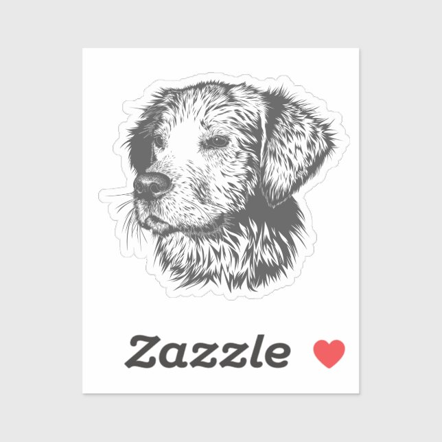 Sticker Create Your Own Pet Dog Customized (Feuille)