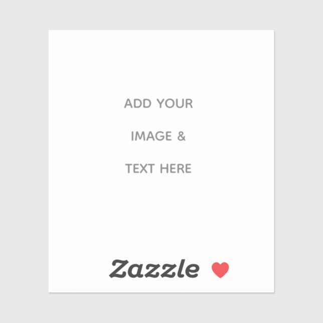 Sticker Create Your Own white  (Feuille)