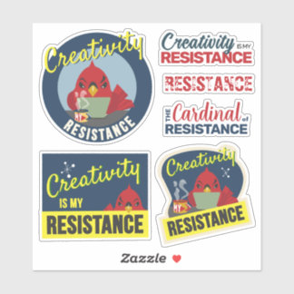 Sticker "Creativity is My Resistance" Compact Collection