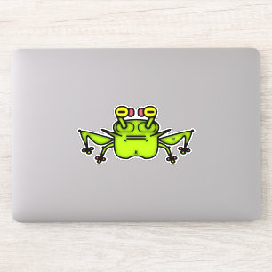 Sticker Créature de dessin animé étrange Grenouille Grinch