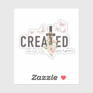 Sticker Créé dans un but