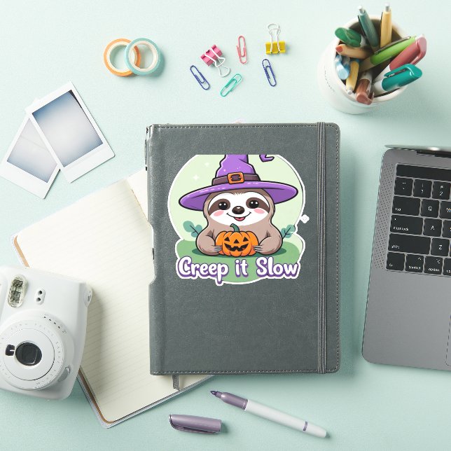 Sticker Creep It Slow - Jolie chemise Halloween avec Pu (Couverture iPad)