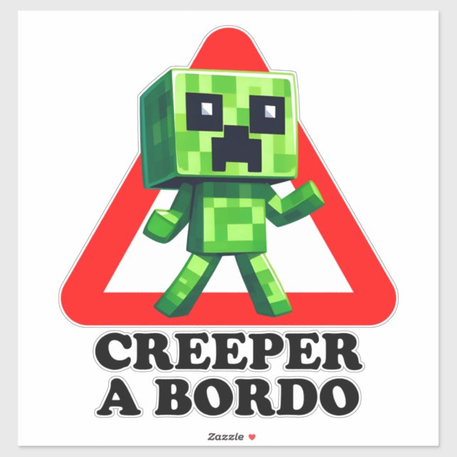 Sticker Creeper on board (Feuille)