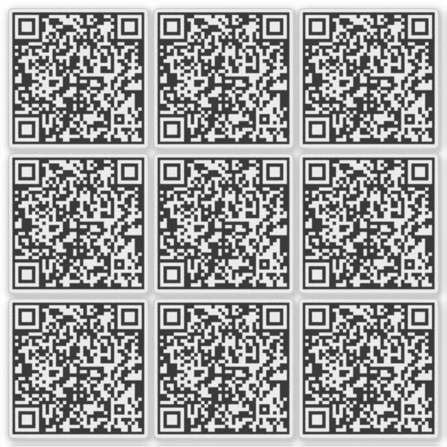 Sticker Créer 9 codes QR numérisables instantanément trans (Devant)