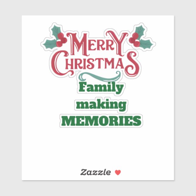 Sticker Créer des souvenirs pour Noël (Feuille)