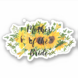 Sticker Créer son propre tournesol cadeau de fête nuptiale