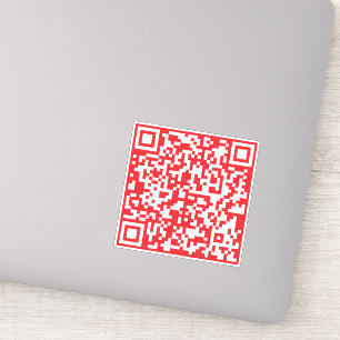 Sticker Créer un code QR rouge numérisable (modifiable)