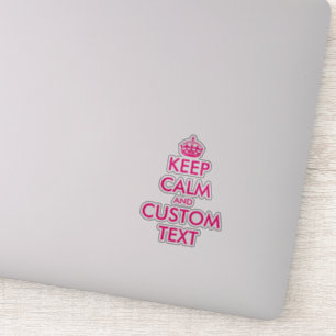 Sticker Créer un cool personnalisé garder calme les autoco