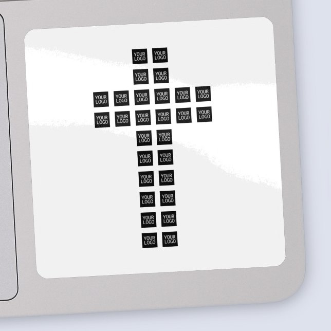 Sticker Créer un Motif croisé avec n'importe quel logo ou  (Créateur téléchargé)