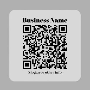 Sticker Créer votre propre code QR   Noir et transparent