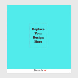 Sticker Créez votre propre cyan