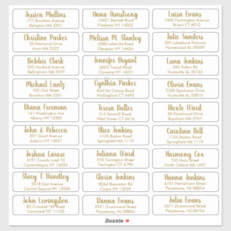 Sticker Créez Votre Propre Élégante Adresse D'Invité De Ma