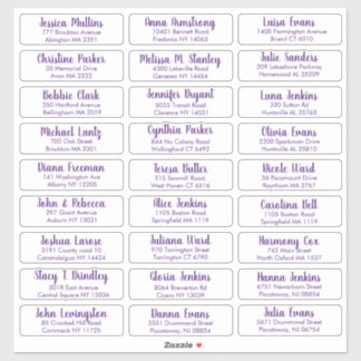 Sticker Créez Votre Propre Élégante Adresse D'Invité De Ma