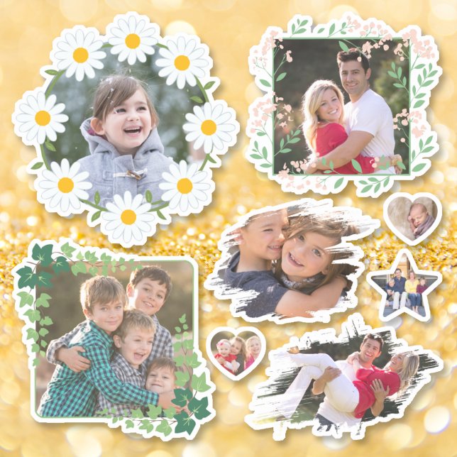 Sticker Créez votre propre photo personnalisée Kiss Cut Co (Create Your Own Custom Photo Kiss Cut Cool Cute Sticker)