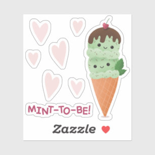 Sticker Crème de glace à la menthe