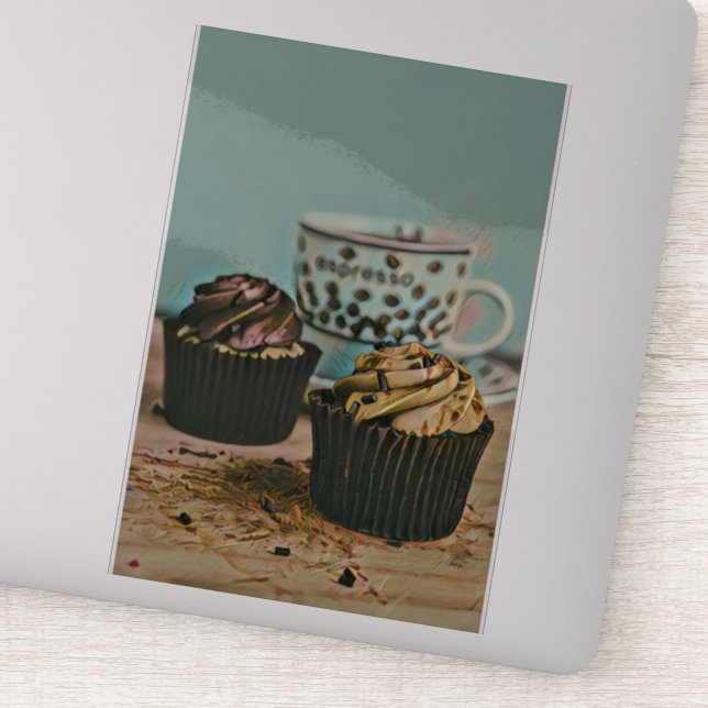 Sticker Crème glacée au chocolat (Détail)