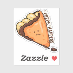 Sticker Crêpe Happy Food Pun