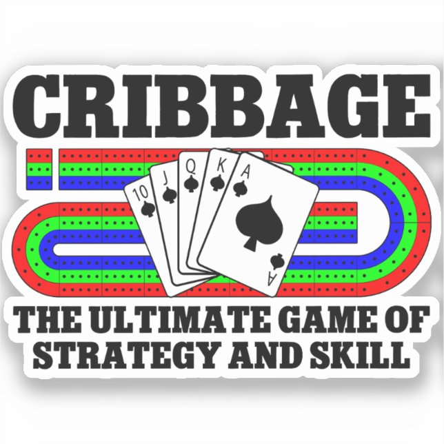 Sticker Cribbage Le Jeu Ultime De Stratégie Et De Compéten (Recto)