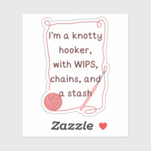 Sticker Crochet drôle