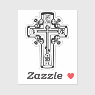Sticker Croix chrétienne orthodoxe