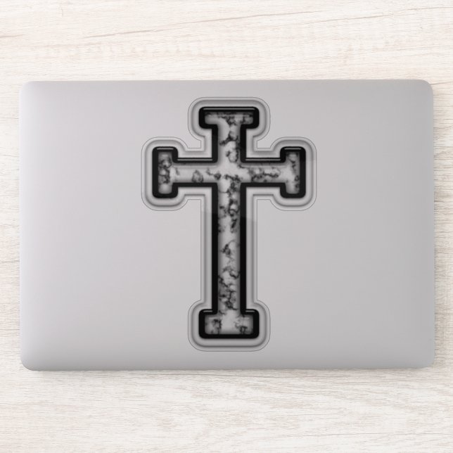Sticker Croix de marbre (Ordinateur)