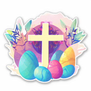 Sticker Croix de Pâques