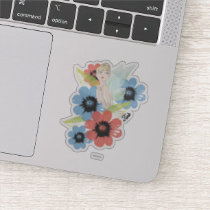 Sticker Croquis Bell Tinker Avec Fleurs Cosmos